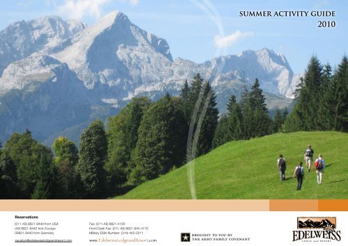 summer activity guide 2010 - Edelweiss Lodge and Resort