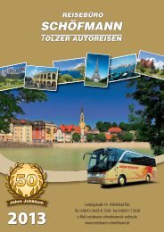 Katalog 2013 - Reisebüro Schöfmann / Tölzer Autoreisen