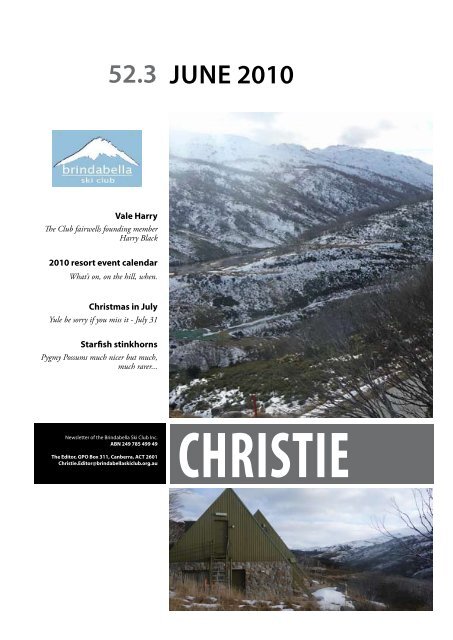 Read more.. (640KB PDF) - Brindabella Ski Club