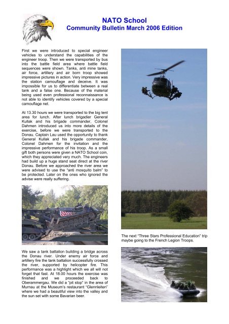 Issue Nr. 1 March 2006 - NATO School