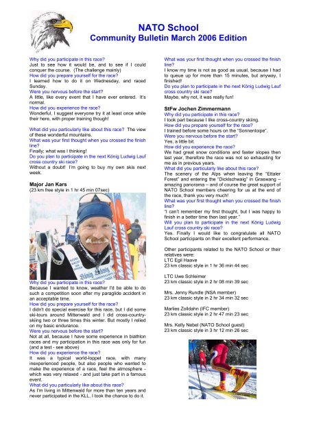 Issue Nr. 1 March 2006 - NATO School