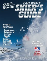 2012 • 2013 - Far West Ski Association