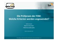 Prüfkriterien - FSM