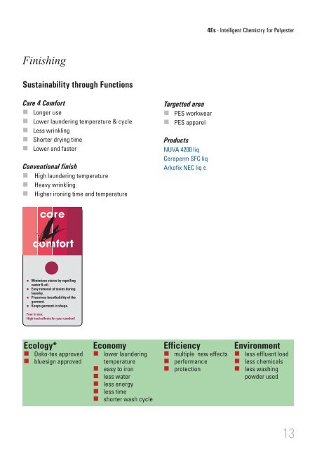 4Es - Intelligent Chemistry for Polyester