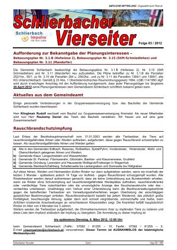 Vierseiter Folge 03/2012 - Gemeinde Schlierbach