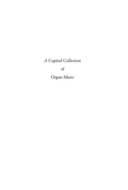 a capital collection of organ music &amp; books - Bardon Music