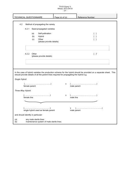 Triticum aestivum L. emend. Fiori et Paol - International Union for the ...