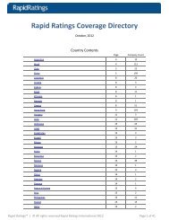 Rapid Ratings Coverage Directory