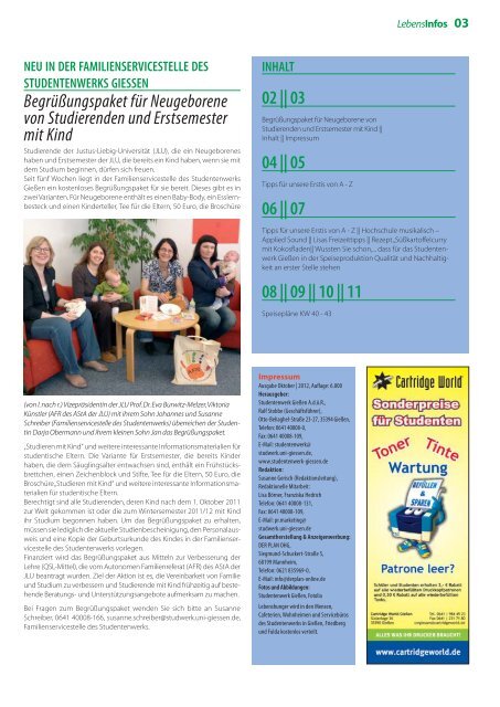 Lebenshunger Okt/2012 - Studentenwerk Gießen