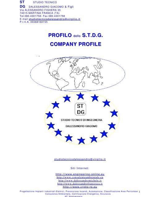 PROFILO dd ee ll ll oo S.T.D.G. COMPANY PROFILE - desa