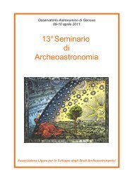 atti del 13° seminario - Archeoastronomia Ligustica