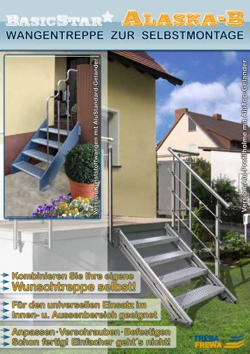 Außenwangentreppe Alaska-B - Treba Bausysteme GmbH