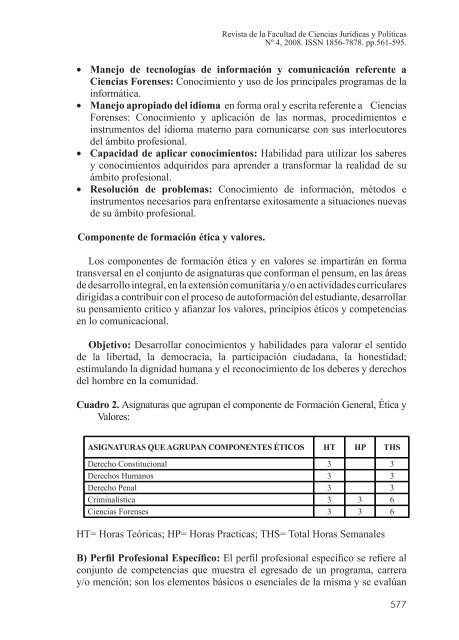 Revista de la Faculta Ciencias Juridicas_No4.indd - Universidad de ...