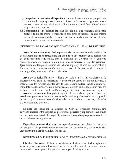 Revista de la Faculta Ciencias Juridicas_No4.indd - Universidad de ...