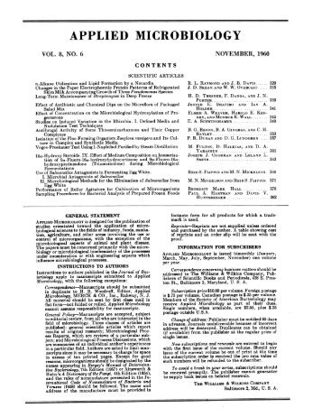 TOC (PDF) - Applied and Environmental Microbiology