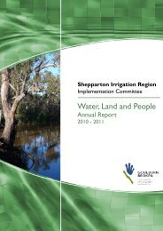 Shepparton Irrigation Region Implementation Committee - Goulburn ...