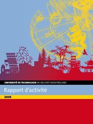 Rapport d'activité - Utbm