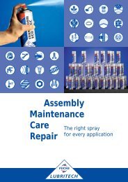 Assembly Maintenance Care Repair - FUCHS LUBRITECH GmbH