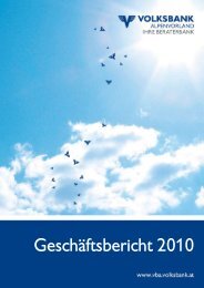 und Verlustrechnung 2010 - Volksbank Alpenvorland