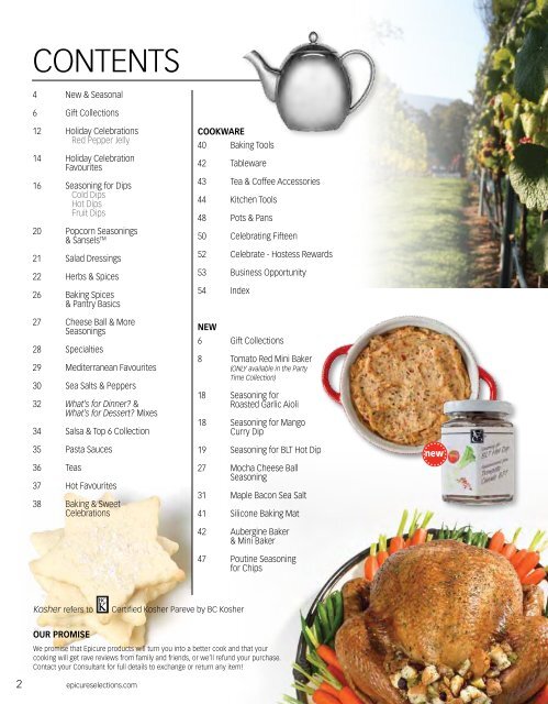 Catalogue 2012 - Epicure Selections