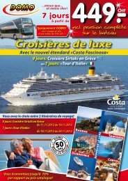 Croisières de luxe - Domo Reisen und Vertriebs GmbH