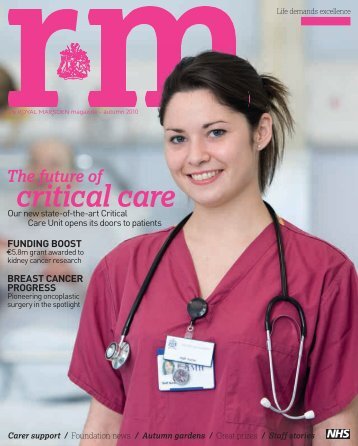 RM Magazine - autumn 2010 - Royal Marsden Hospital