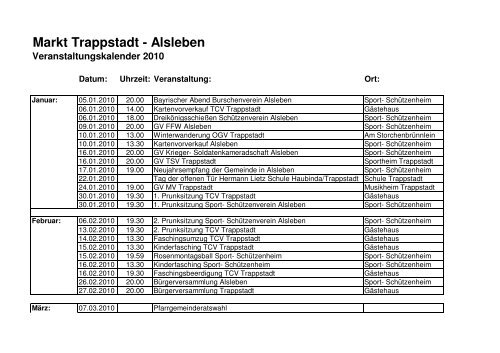 Markt Trappstadt - Alsleben