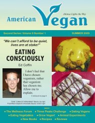 EATING CONSCIOUSLY - American Vegan Society