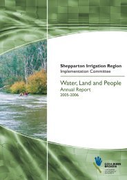 Water, Land and People - Goulburn Broken Catchment ...