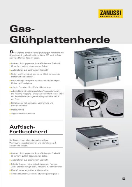 NordCap by ZANUSSI - Kochtechnik EVO 900 (Herde, Woks ...