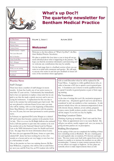 Volume 1 Issue 12 - Bentham Medical Practice