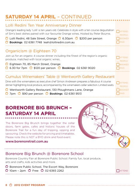 Program - Orange Food Week