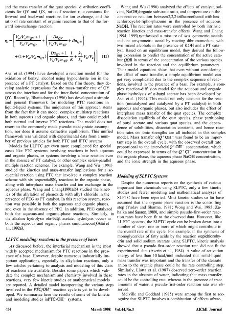 Phase Transfer Catalysis - Publications of the IAS Fellows