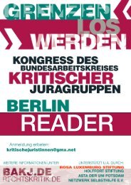 Reader - Kritischen JuristInnen an der FU-Berlin