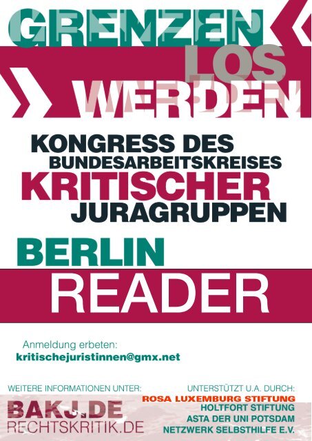 Reader - Kritischen JuristInnen an der FU-Berlin