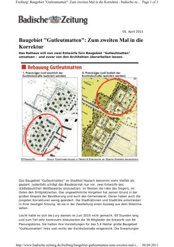 Baugebiet "Gutleutmatten" - Sparkassen Immobilien Freiburg