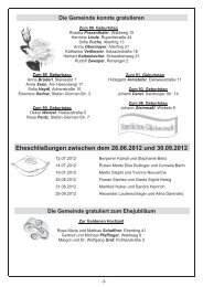 Eheschließungen zwischen dem 26.06.2012 und 30.09 ... - Fridolfing