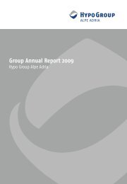 Group Annual Report 2009 - Hypo Alpe-Adria-Bank AG