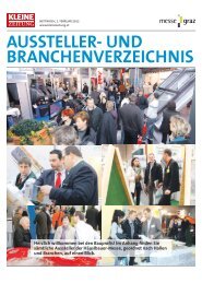 AUSSTELLER- UND BRANCHENVERZEICHNIS - Messe Graz