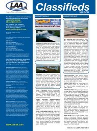 Classifieds - the Light Aircraft Association