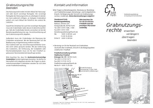 Grabnutzungsrechte - Stadt Fürth