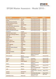 First name Last name Organisation Date - EFQM