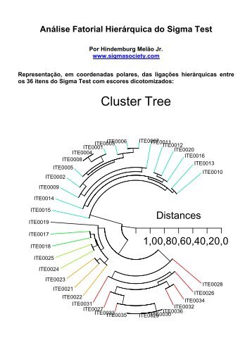 Análise Fatorial Hierárquica do Sigma Test - Sigma Society