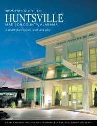 2012 Guide to Huntsville - Huntsville/Madison County Chamber of ...