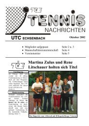 Oktober 2002 - UTC Echsenbach