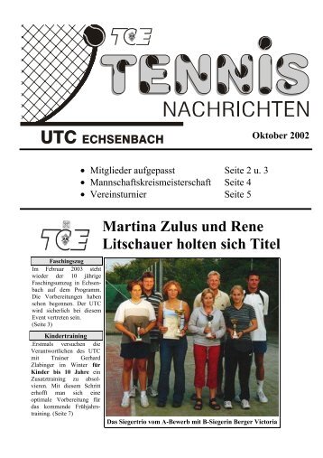 Oktober 2002 - UTC Echsenbach