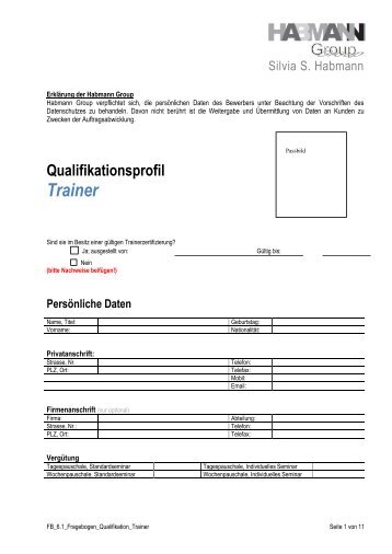 Fragebogen - Habmann Group