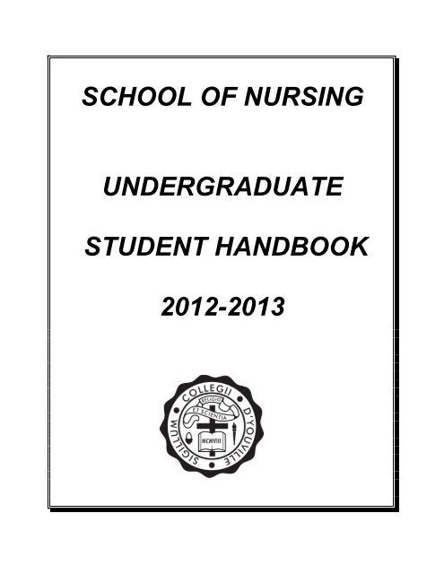 Undergrad Nursing Handbook - D'Youville College