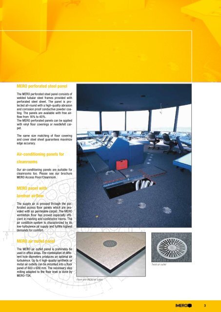 MERO air-conditioning panels for individual indoor - Interflooring