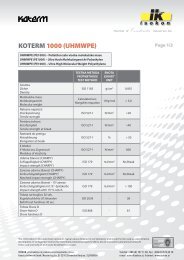 KOTERM 1000 (UHMWPE) - Isokon doo